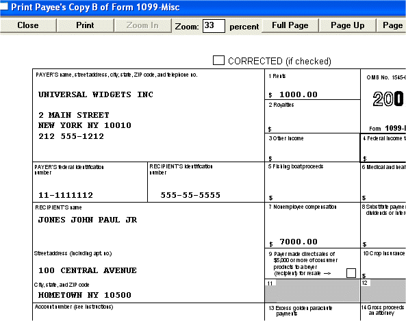 1099-Misc form