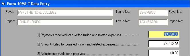  Form 1098-T financial info 